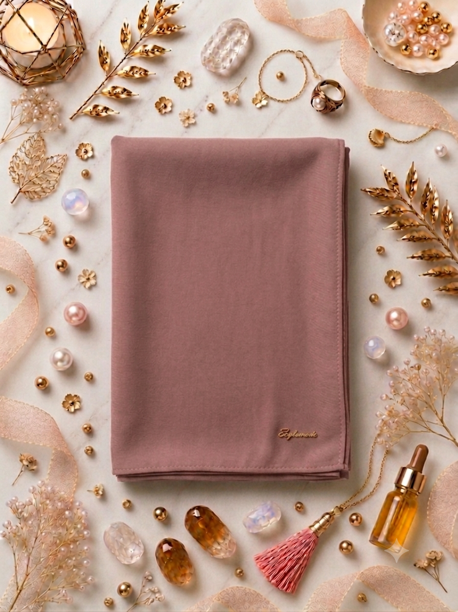 Graceful chiffon shawls with a soft, flowy drape. Light and airy, perfect for everyday wear or special occasions, finished with a subtle logo for a touch of understated elegance.