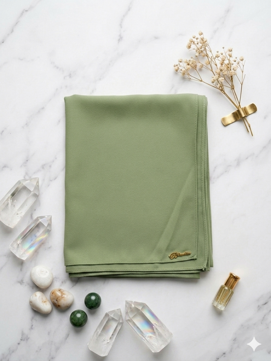 Graceful chiffon shawls with a soft, flowy drape. Light and airy, perfect for everyday wear or special occasions, finished with a subtle logo for a touch of understated elegance.