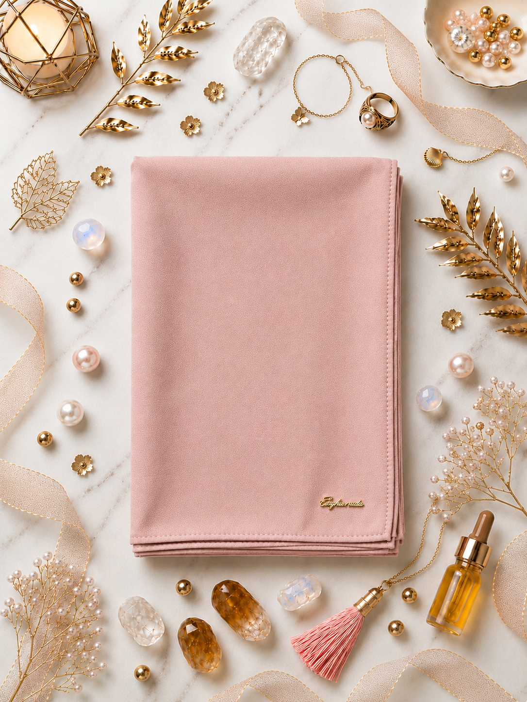Graceful chiffon shawls with a soft, flowy drape. Light and airy, perfect for everyday wear or special occasions, finished with a subtle logo for a touch of understated elegance.