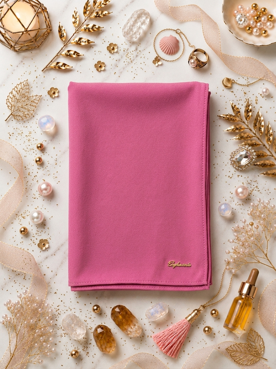 Graceful chiffon shawls with a soft, flowy drape. Light and airy, perfect for everyday wear or special occasions, finished with a subtle logo for a touch of understated elegance.