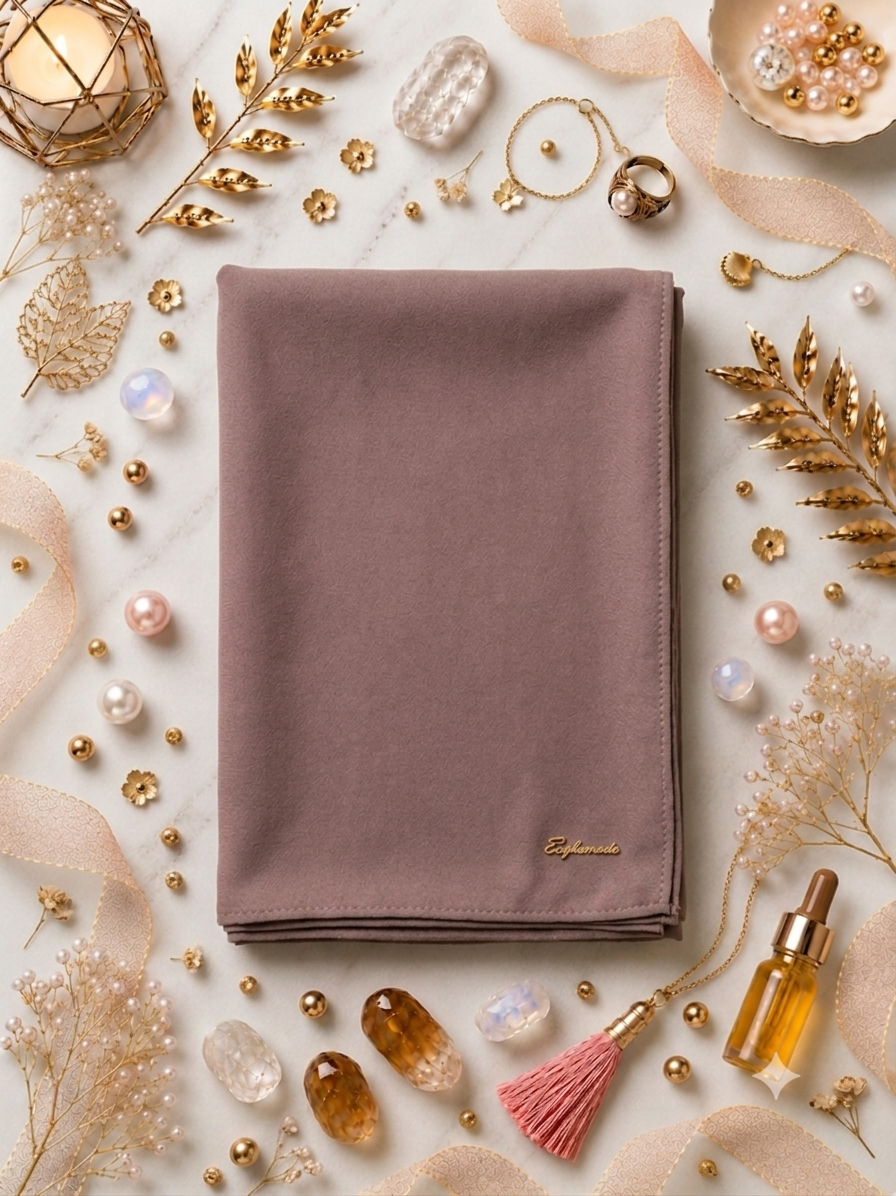 Graceful chiffon shawls with a soft, flowy drape. Light and airy, perfect for everyday wear or special occasions, finished with a subtle logo for a touch of understated elegance.
