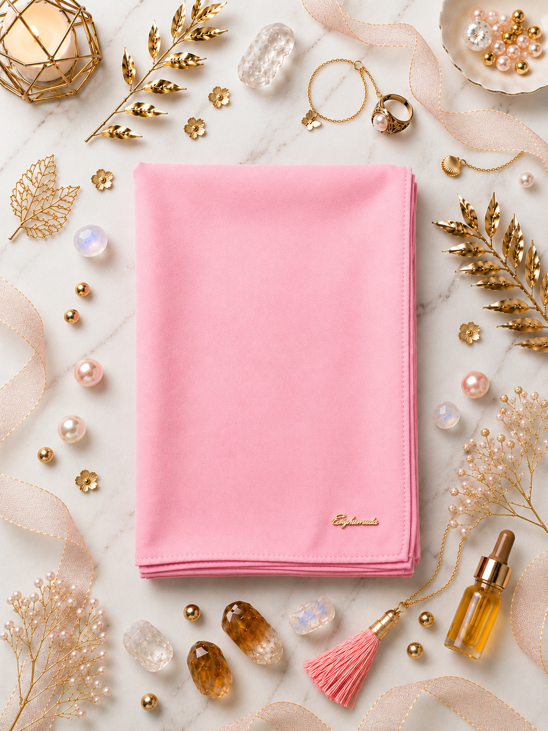Graceful chiffon shawls with a soft, flowy drape. Light and airy, perfect for everyday wear or special occasions, finished with a subtle logo for a touch of understated elegance.