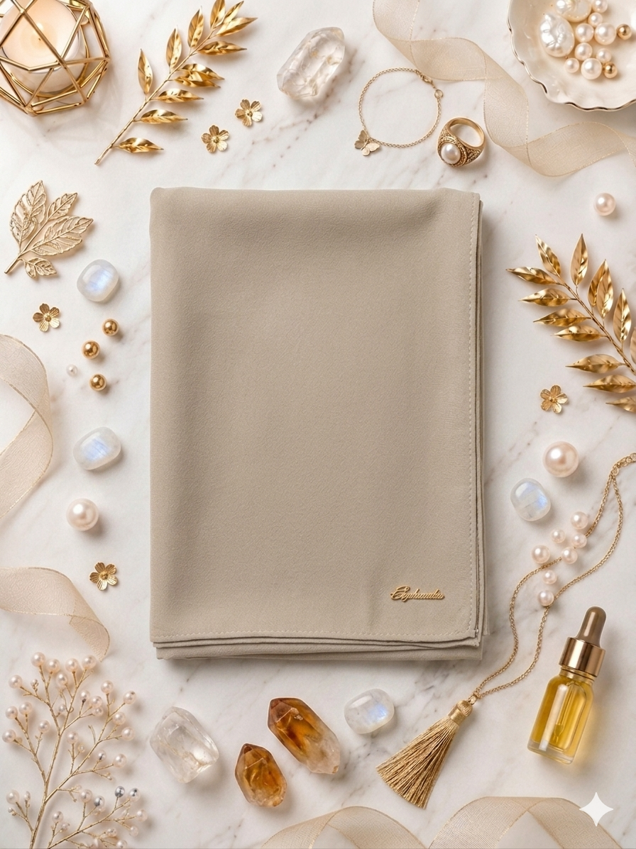 A graceful colour shawl crafted from lightweight chiffon, designed to drape effortlessly with a soft, flowing silhouette. The delicate fabric offers an airy feel and subtle elegance, making it perfect for both everyday wear and special occasions. Finished with a demure logo subtly placed at the corner, this shawl adds a refined touch of understated luxury without overpowering the design.