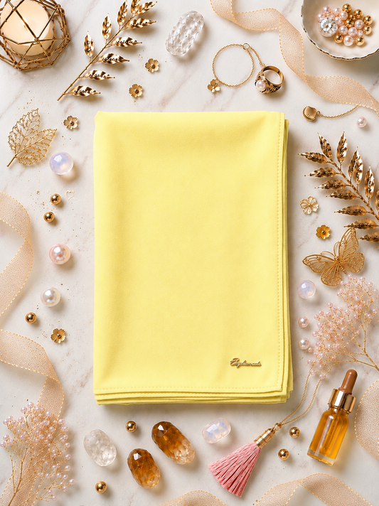 Canary Graceful chiffon shawls with a soft, flowy drape. Light and airy, perfect for everyday wear or special occasions, finished with a subtle logo for a touch of understated elegance.