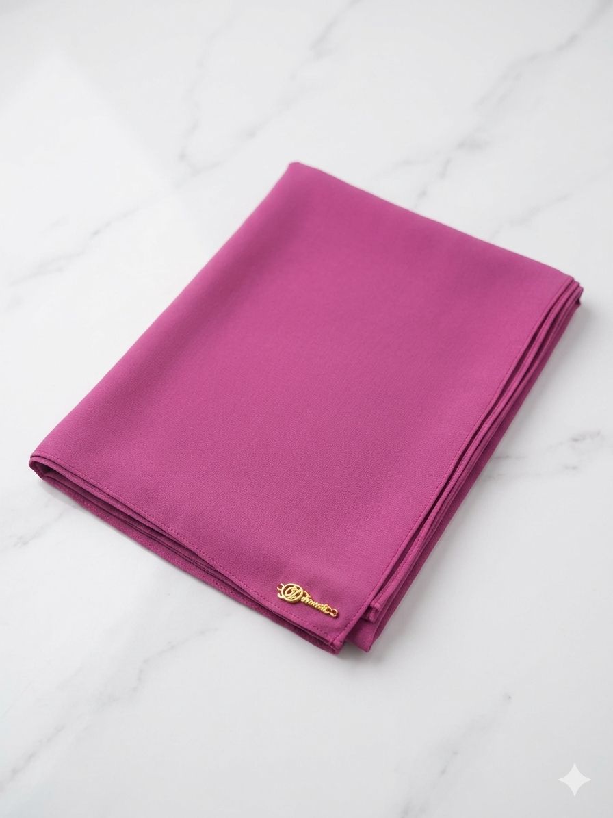 Graceful chiffon shawls with a soft, flowy drape. Light and airy, perfect for everyday wear or special occasions, finished with a subtle logo for a touch of understated elegance.
