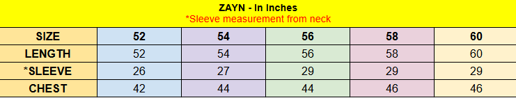 Zayn Measurement